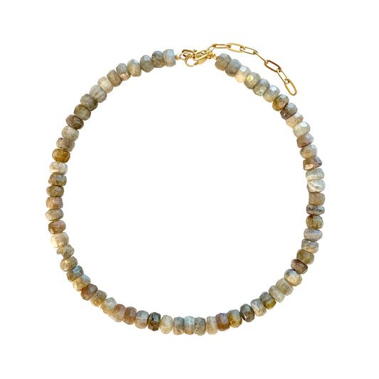 Natural Chunky Labradorite Gemstone Necklace