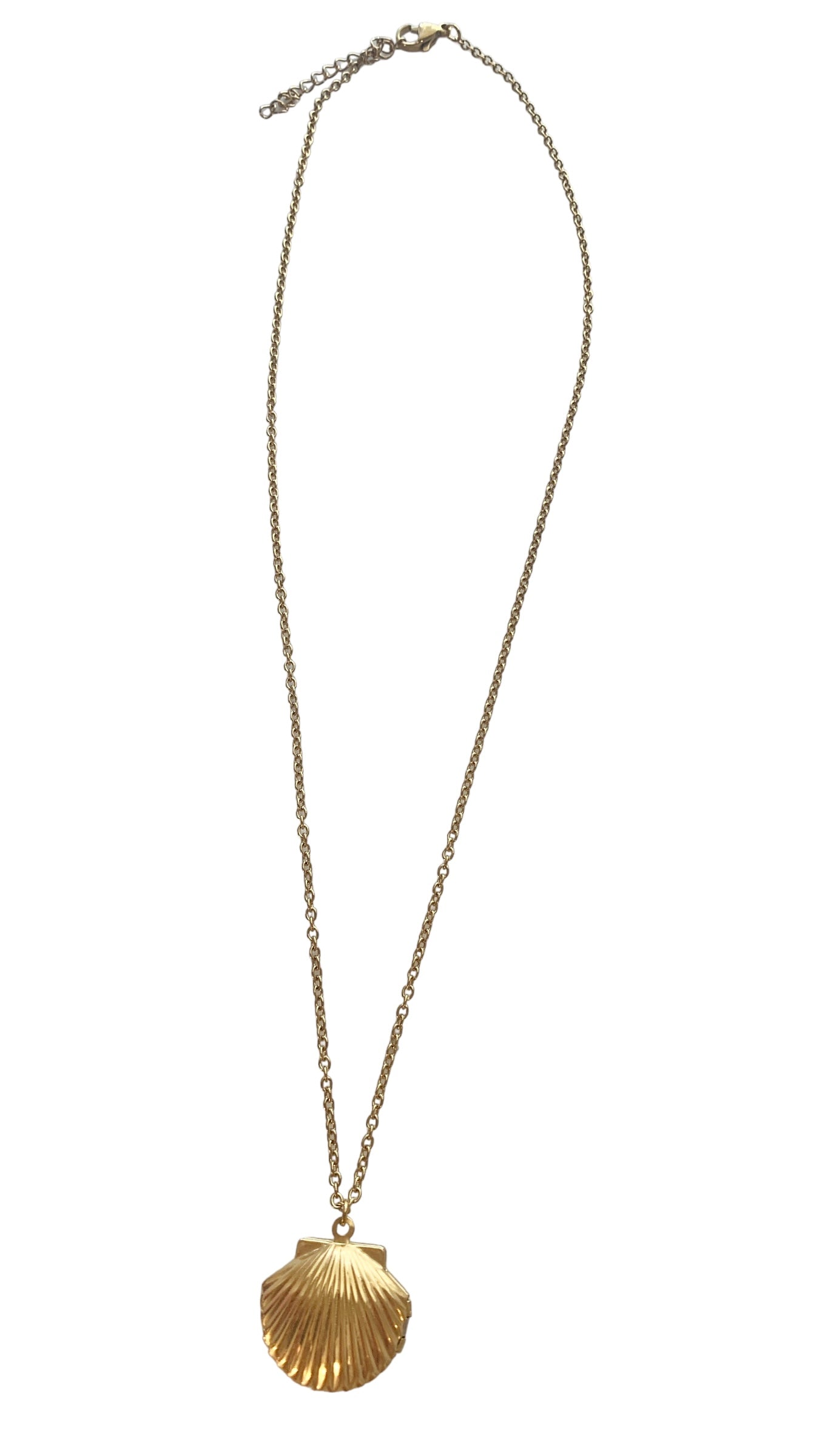 Shell Locket Chain Necklace