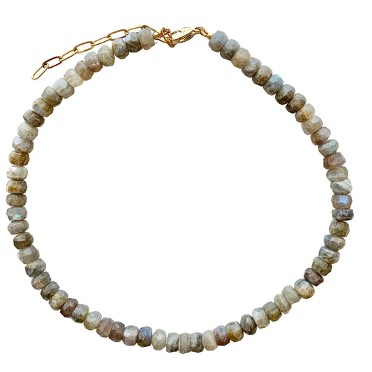 Natural Chunky Labradorite Gemstone Necklace