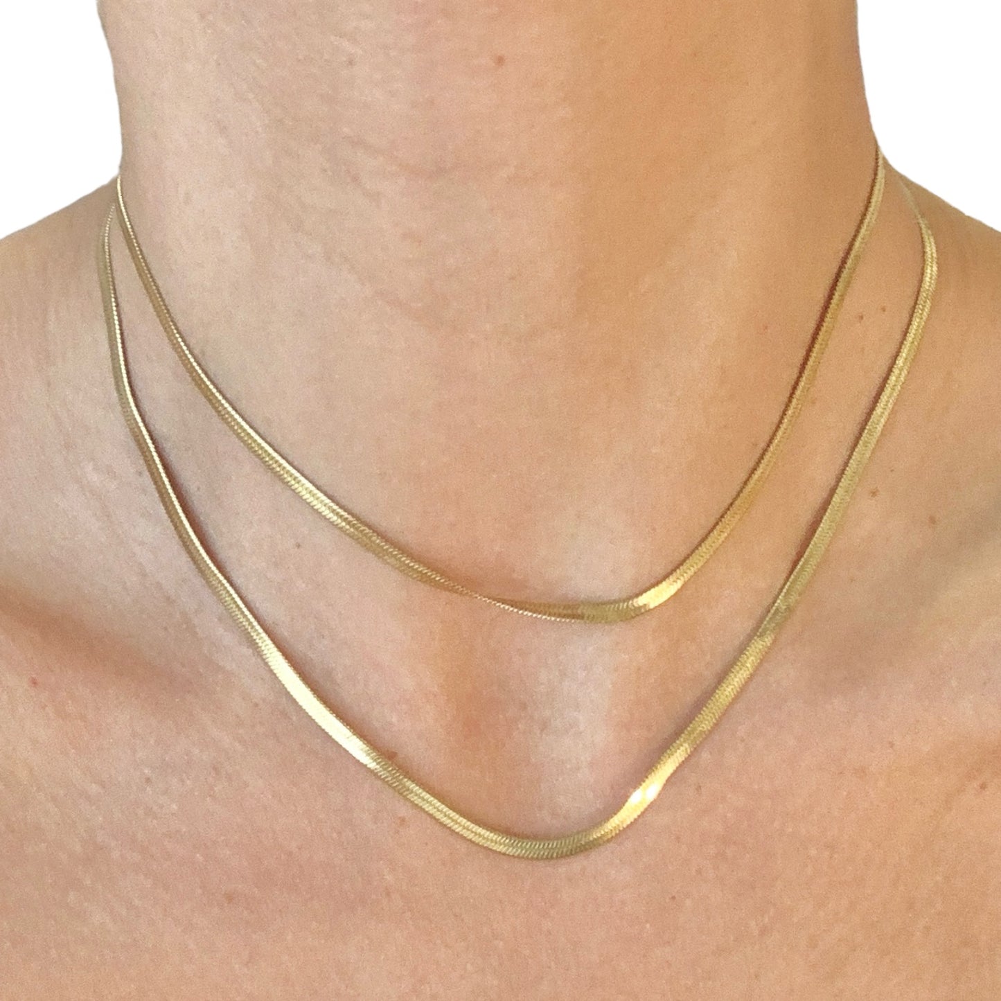 Herringbone Gold Necklace