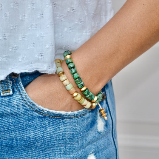 Amazonite Gemstone Adjustable Bracelet