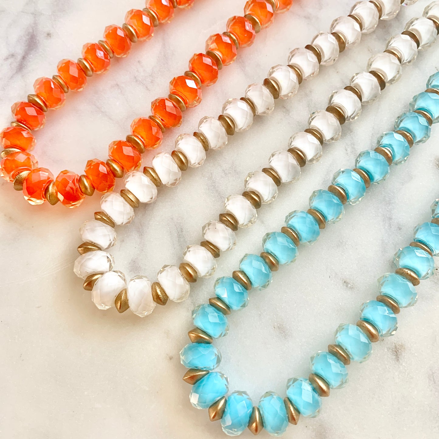 Neon Orange Summer Fun Necklace