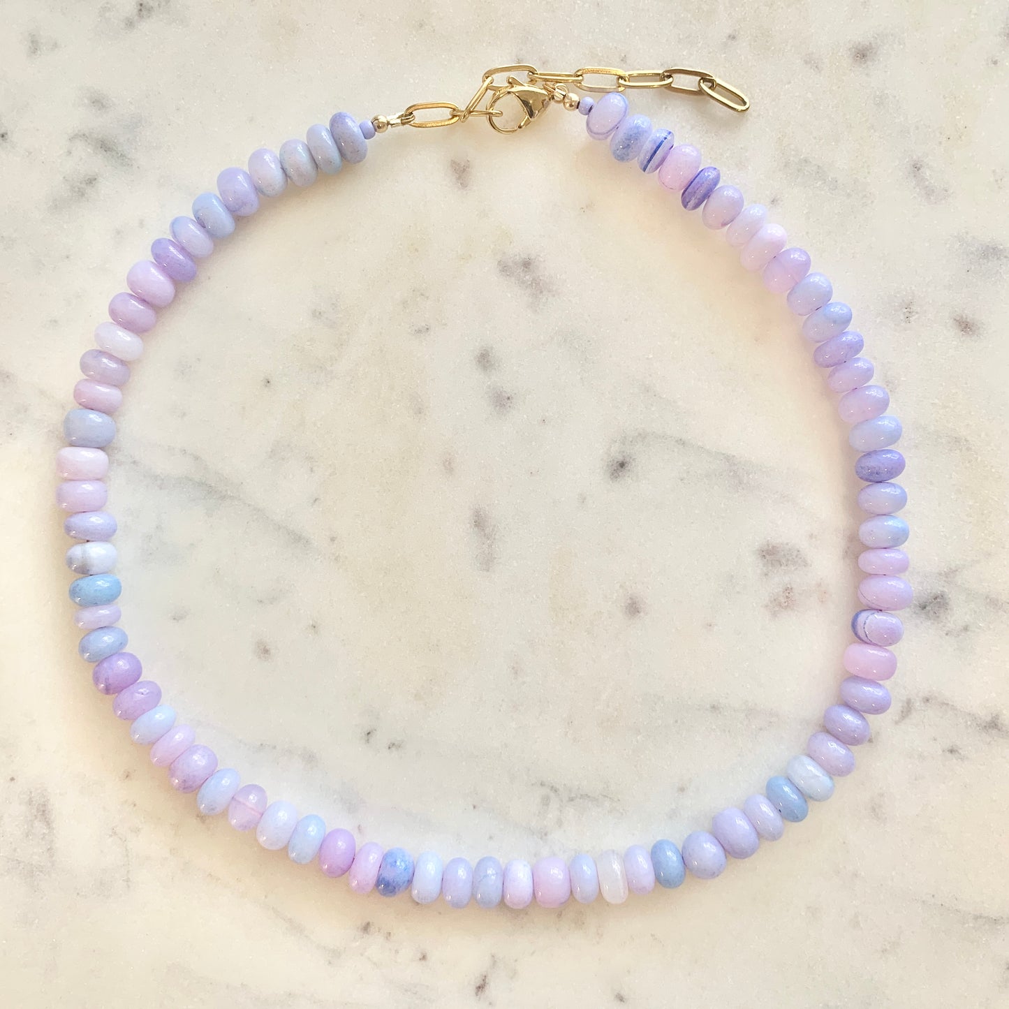 Lavenders Opal Gemstone Necklace