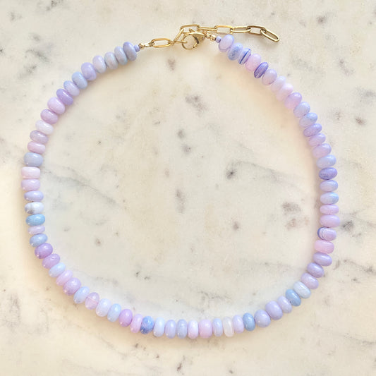 Lavenders Opal Gemstone Necklace