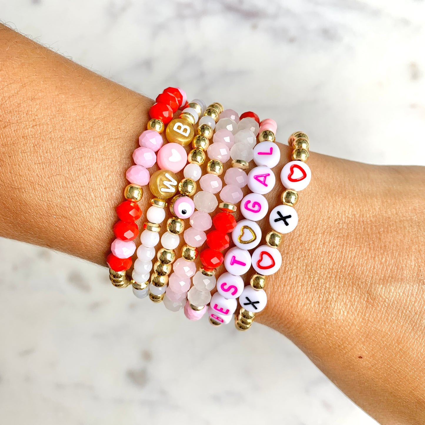 Pink and Red Bracelets, Valentine's Day Launch