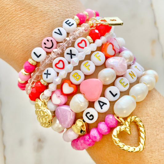 Pink and Red Bracelets, Valentine's Day Launch