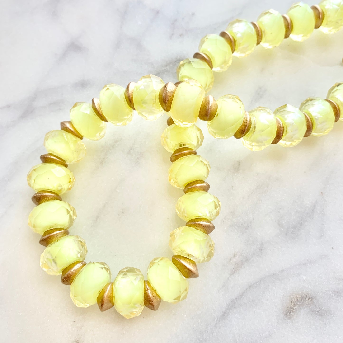 Neon Yellow Summer Fun Necklace