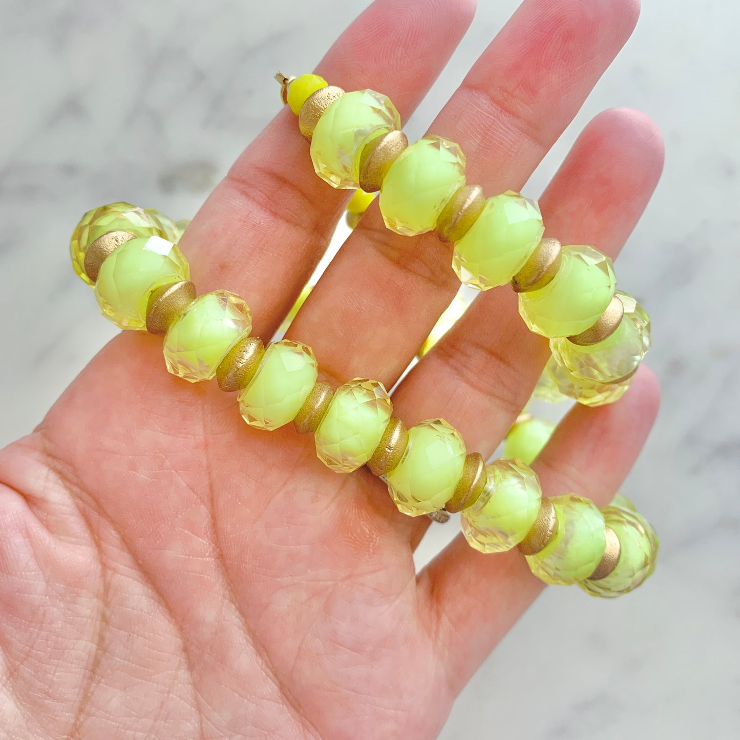 Neon Yellow Summer Fun Necklace