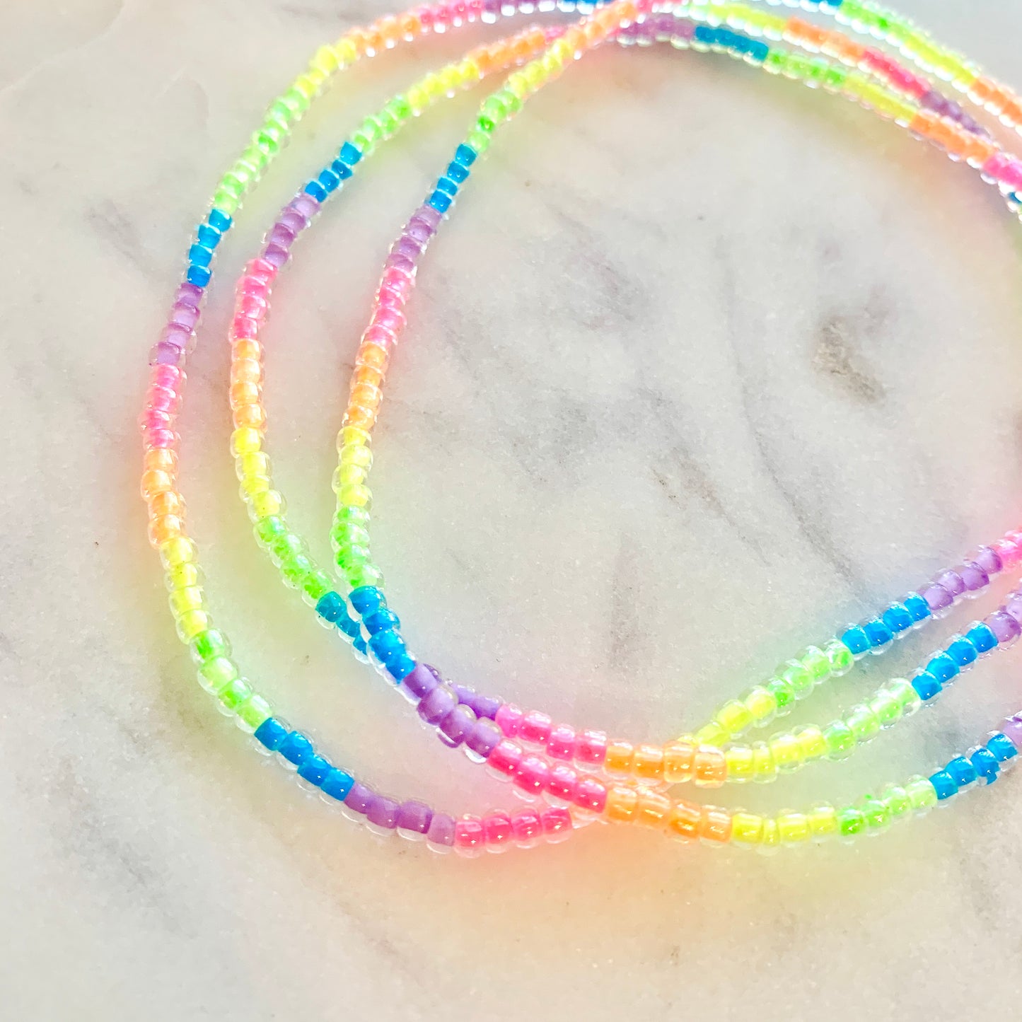 Neon and Golds Summer Set of 4