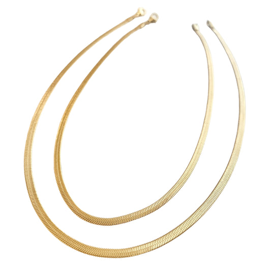 Herringbone Gold Necklace