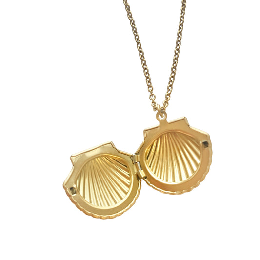 Shell Locket Chain Necklace