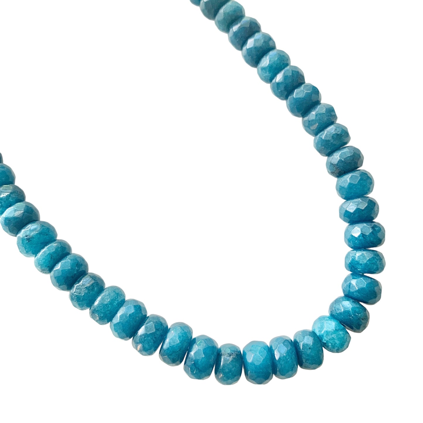 Dark Aqua Glass Necklace