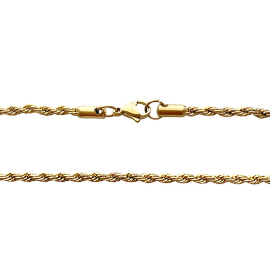 Rope Chain Gold Necklace