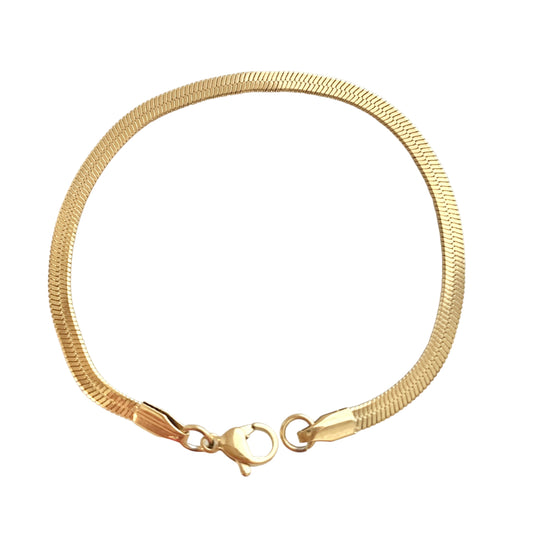 Herringbone Gold Bracelet