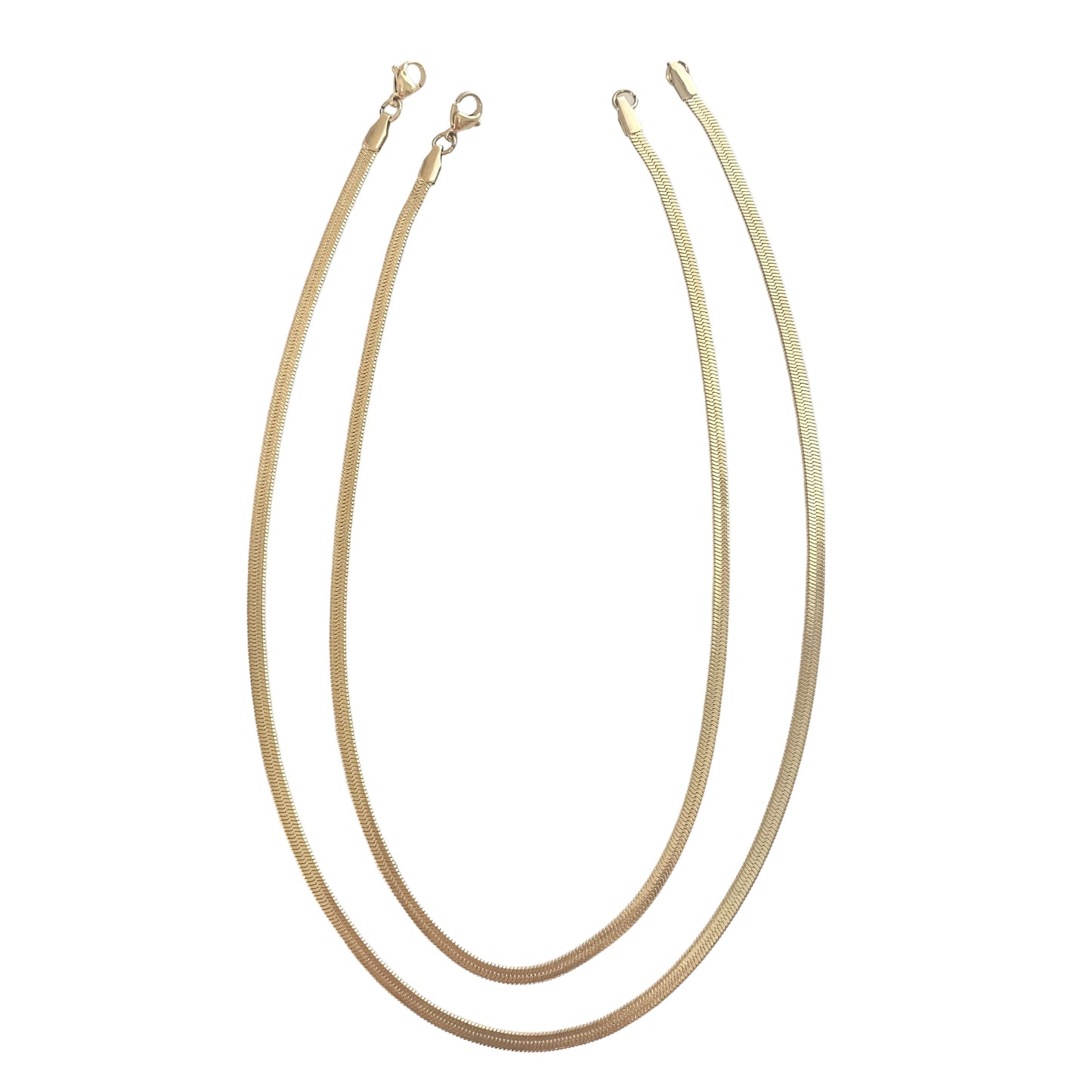 Herringbone Gold Necklace