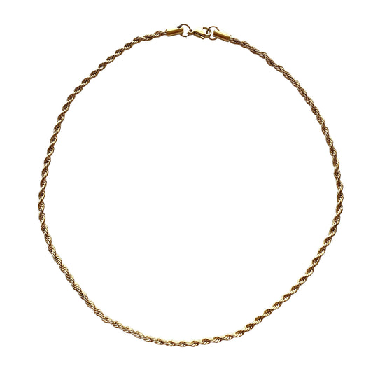 Rope Chain Gold Necklace