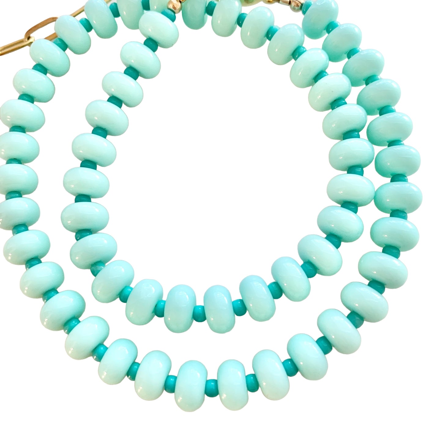 Turquoise Glass Necklace