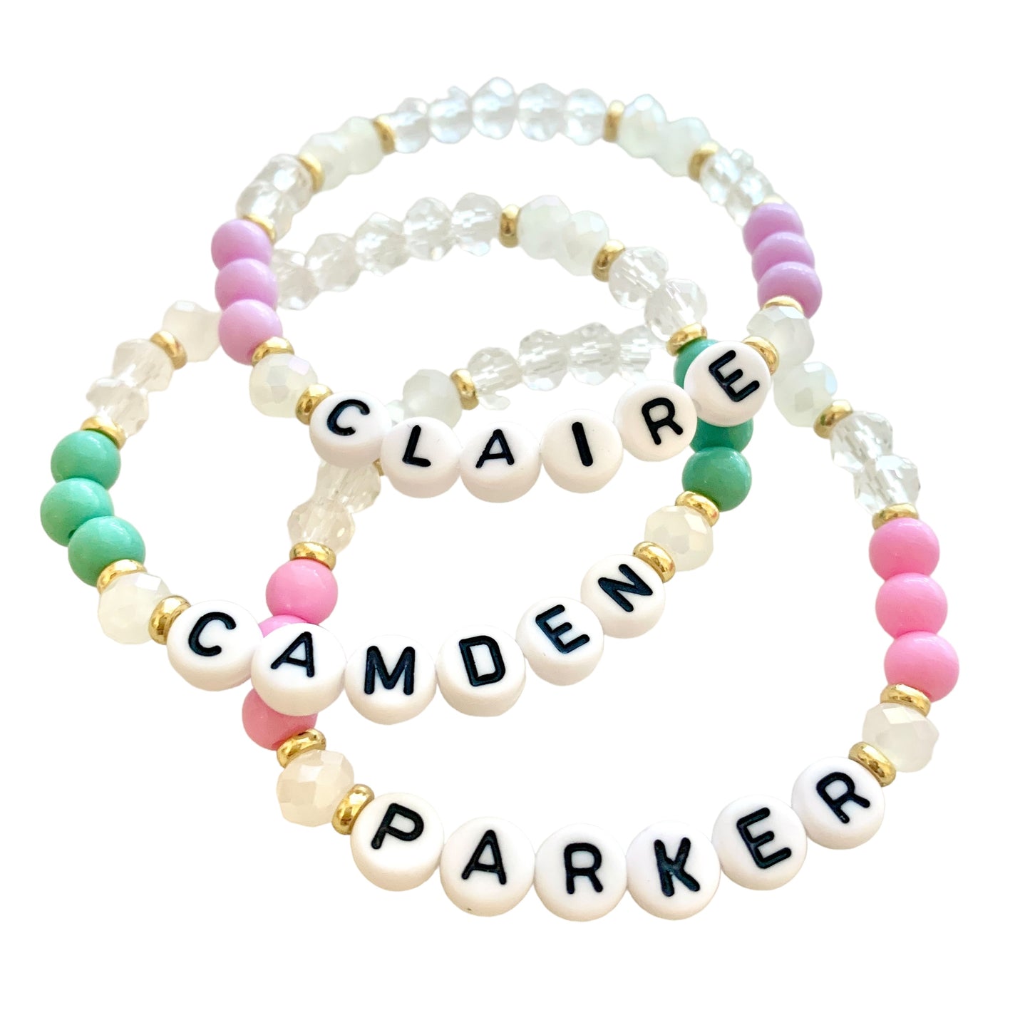 Custom Name Bracelet - Clear & Acrylic