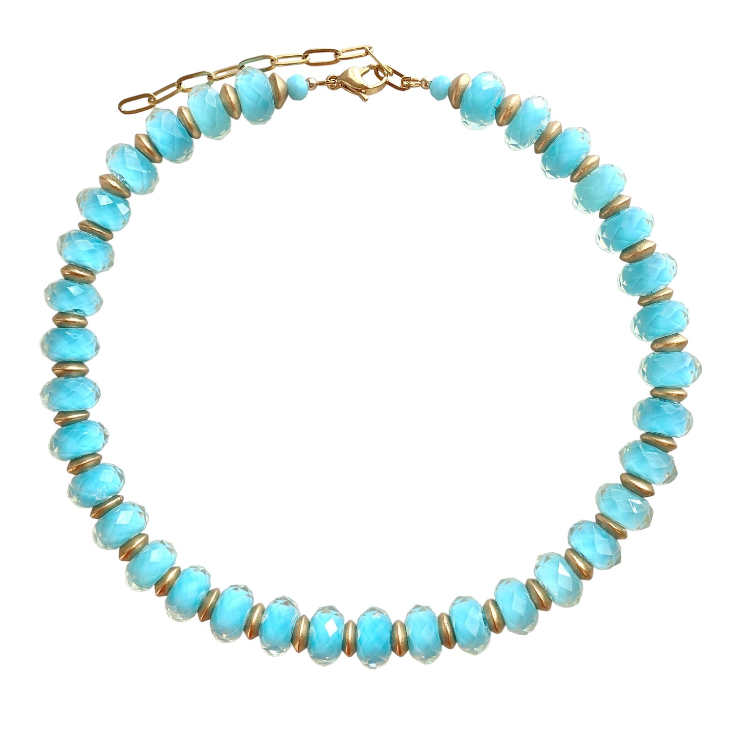 Neon Blue Summer Fun Necklace