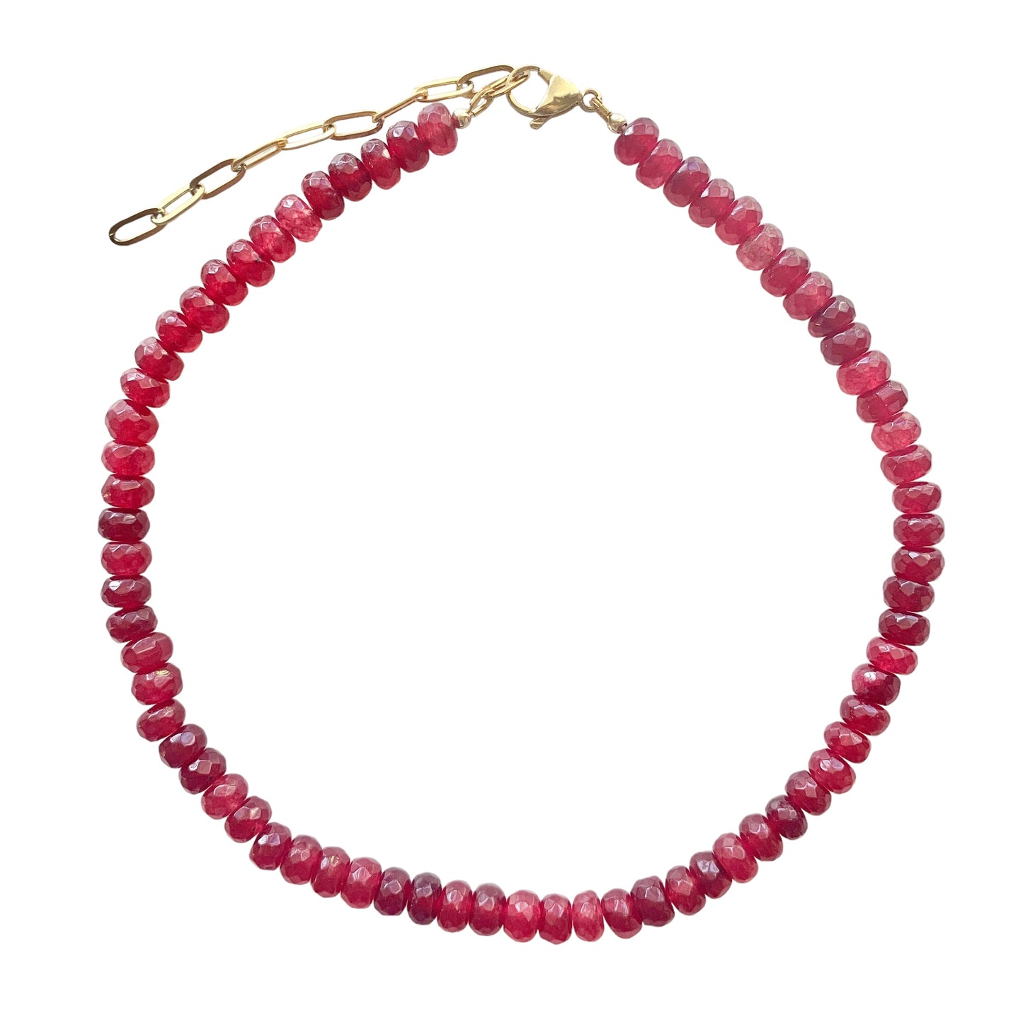 Maroon Glass Necklace