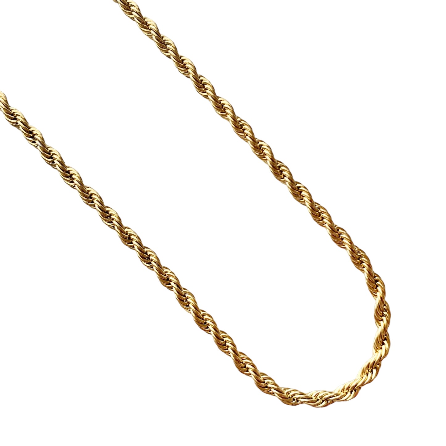 Rope Chain Gold Necklace