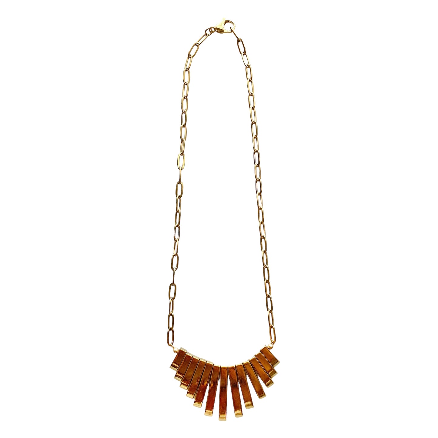 Fan it Out Gold Necklace