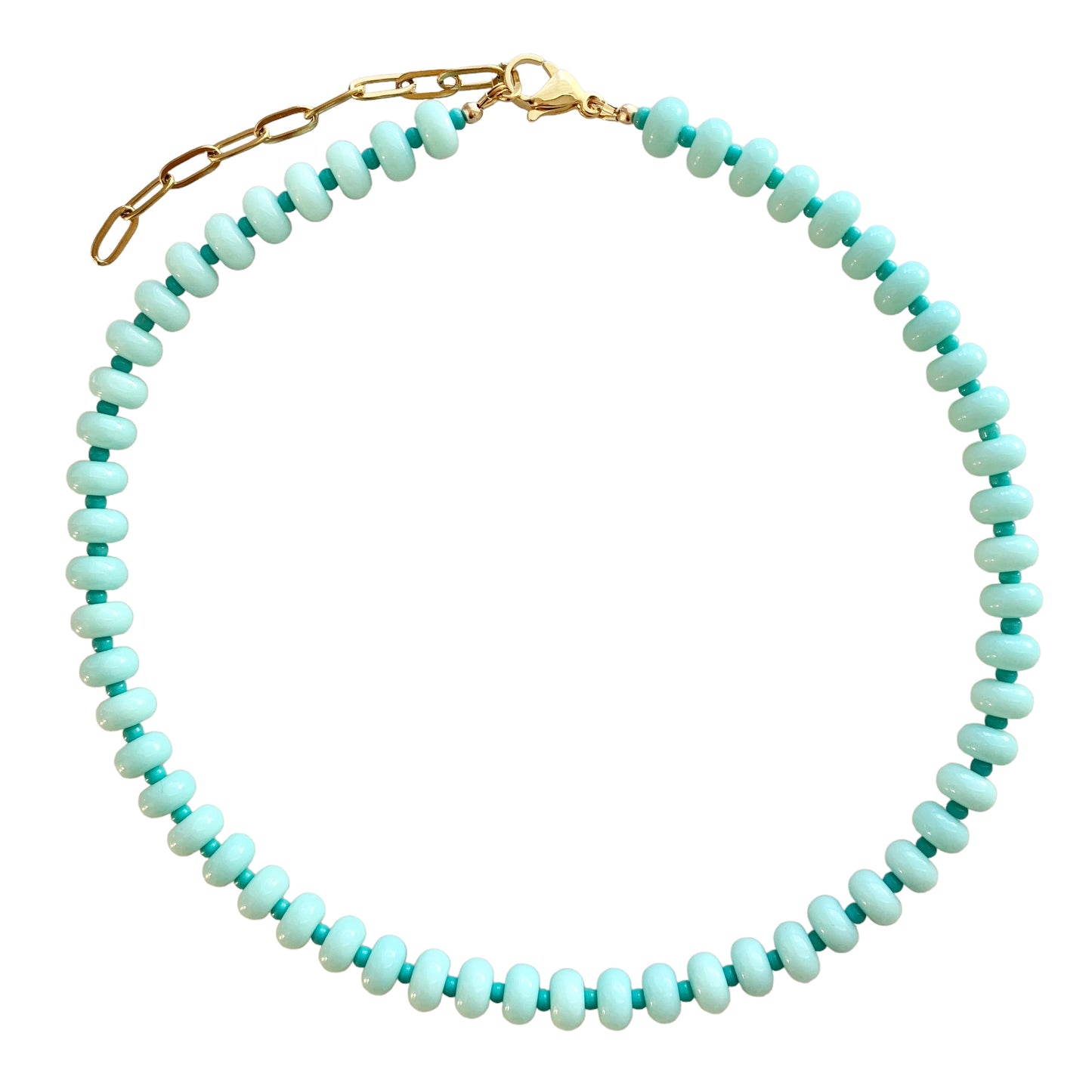 Turquoise Glass Necklace