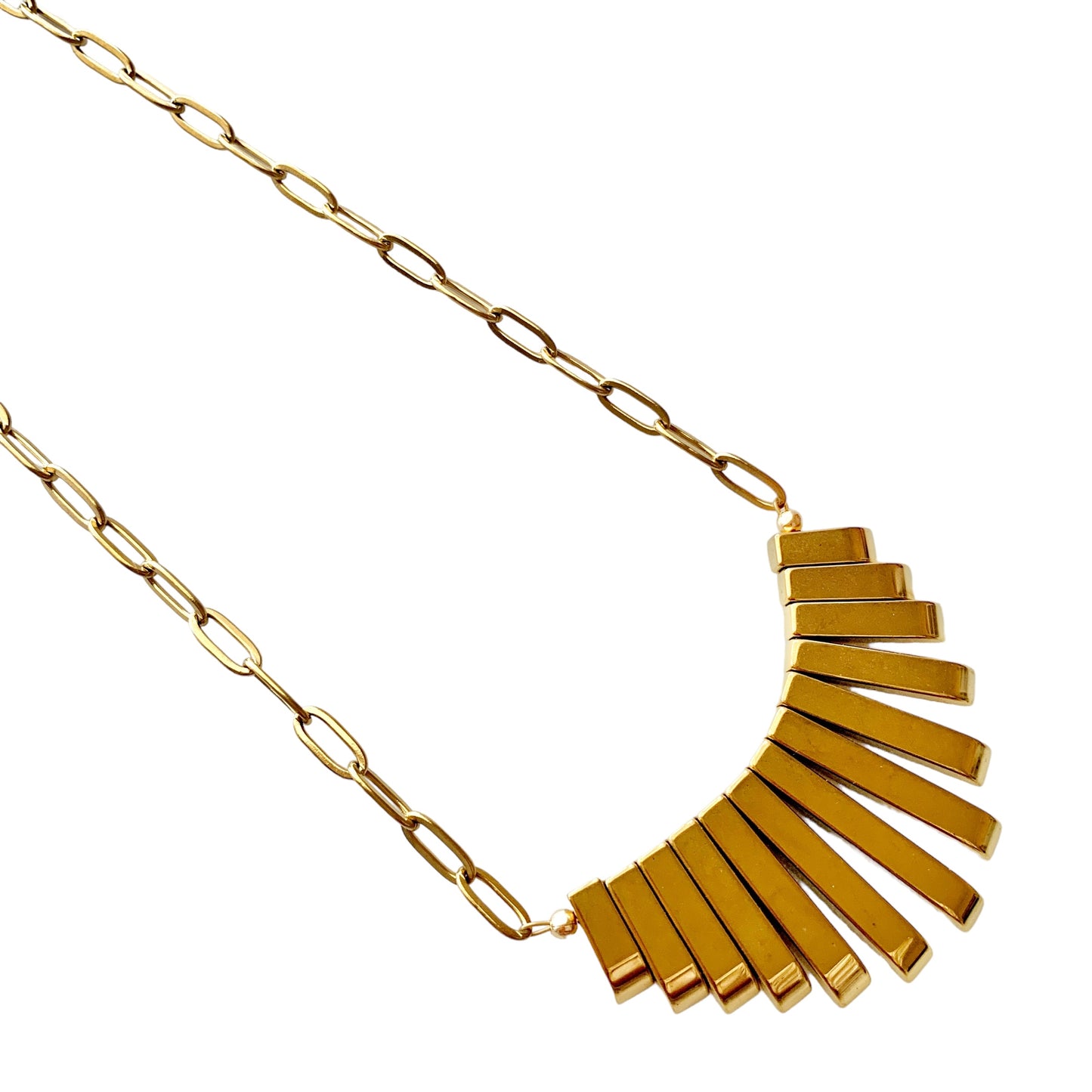 Fan it Out Gold Necklace