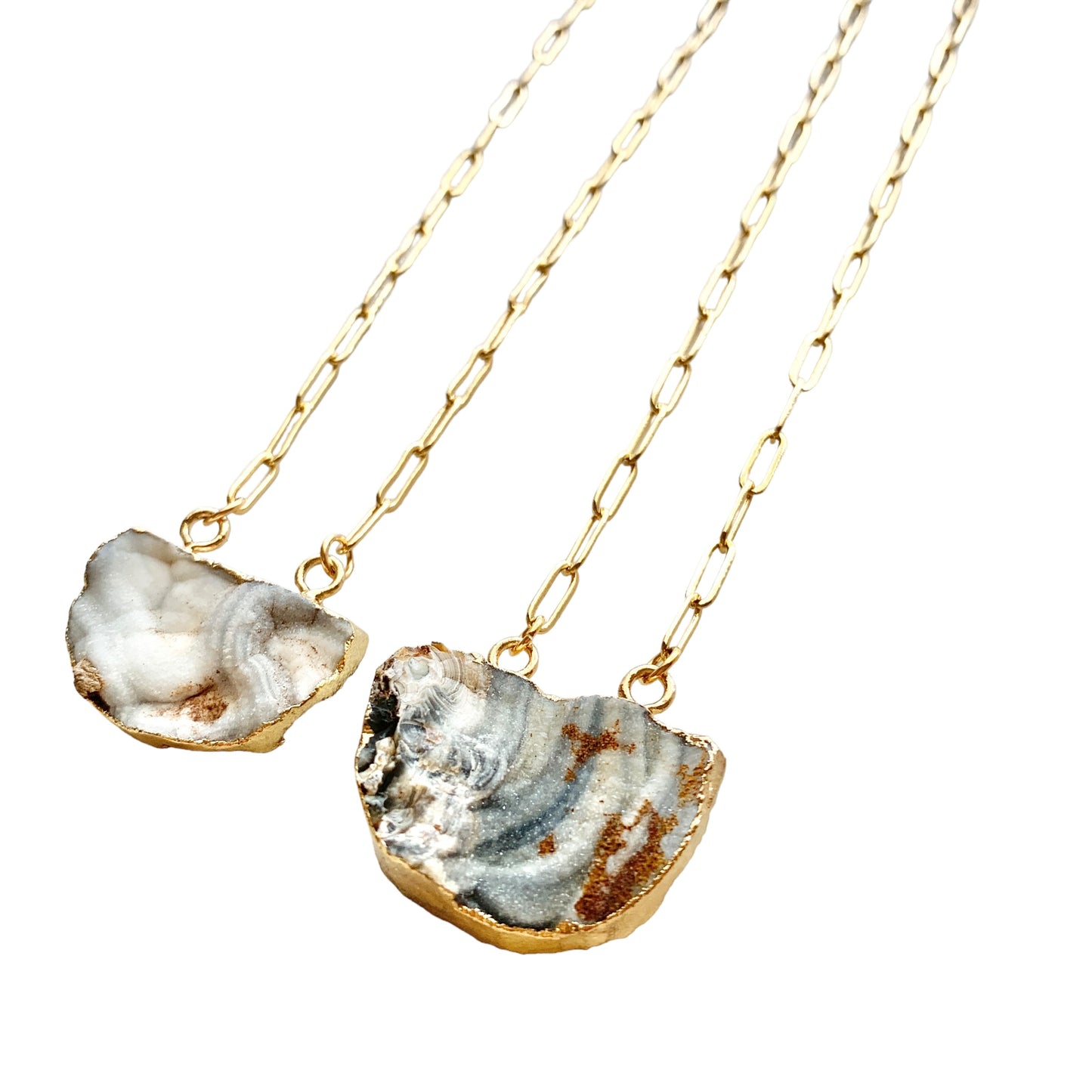 Natural Druzy Agate Necklace