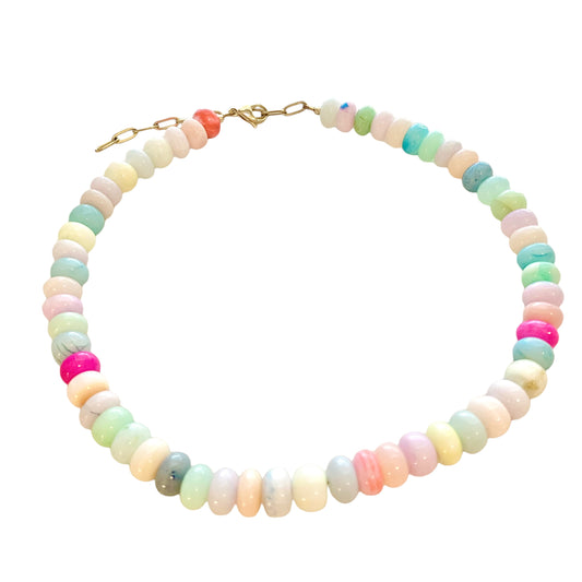 Light Candy Opal Gemstone Necklace