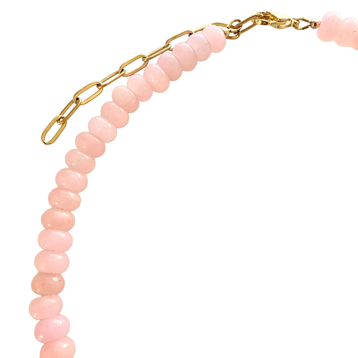 Bubblegum with a Hint of Coral Gemstone Necklace