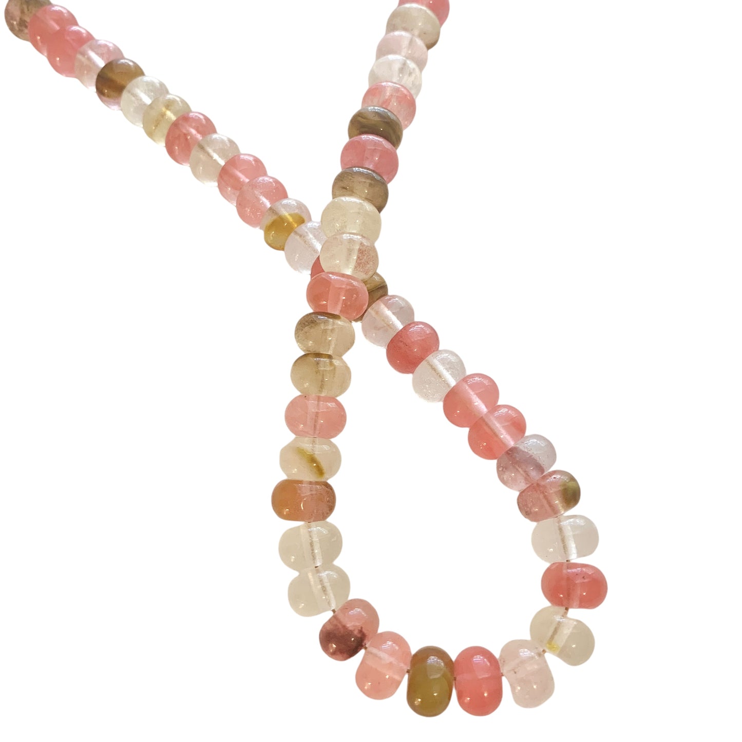 Neutral Pinks Gemstone Necklace