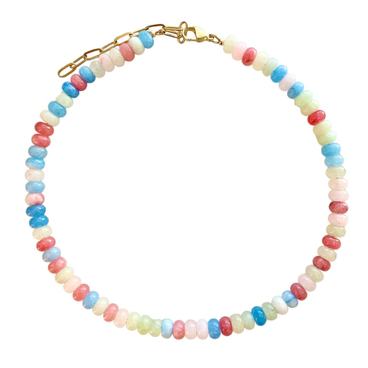 Patriotic Pastels Gemstone Necklace