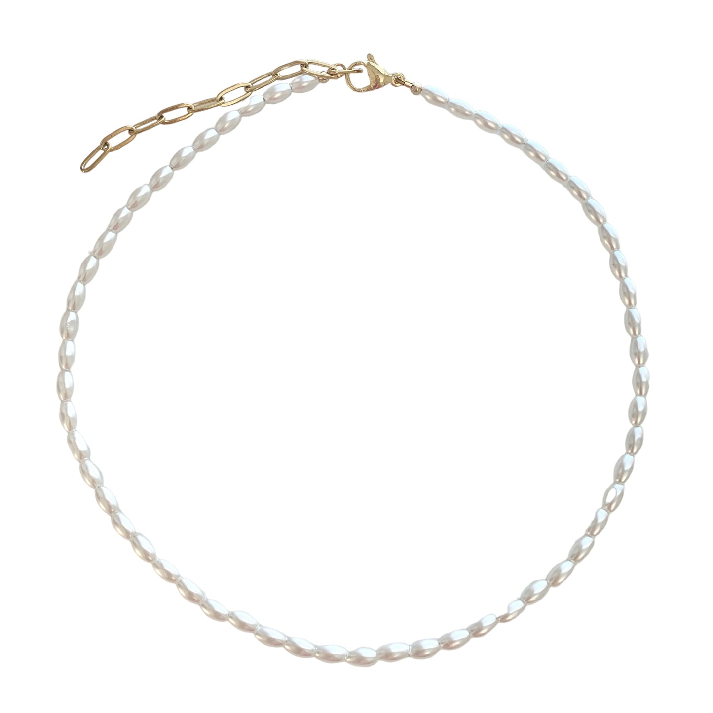 Oval Pearl Necklace