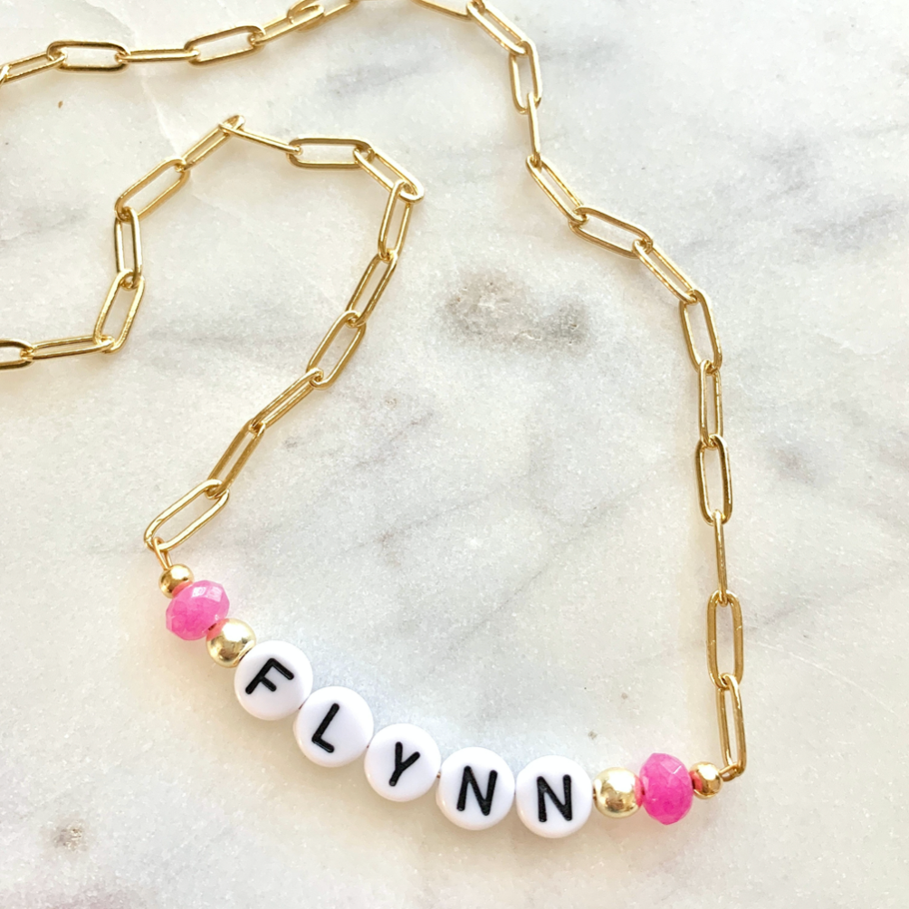 Custom Name Paperclip Chain Necklace