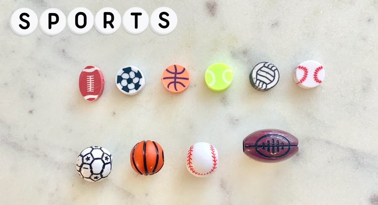 Kids Sports Name Bracelet