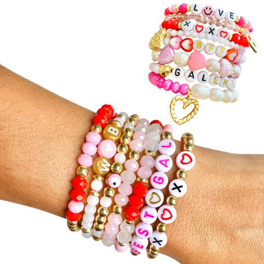 Pink and Red Bracelets, Valentine's Day Launch