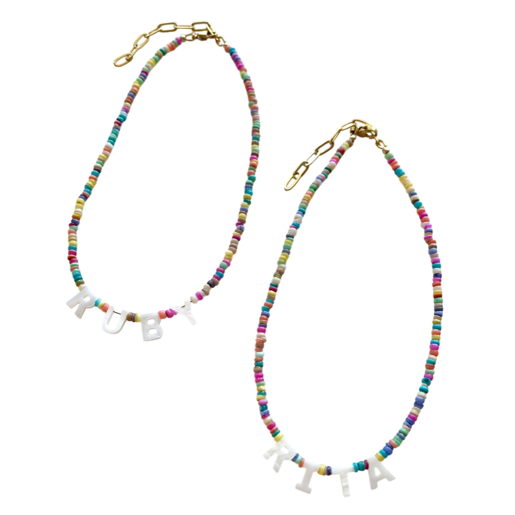 Shell Letters Name or Initials Necklace