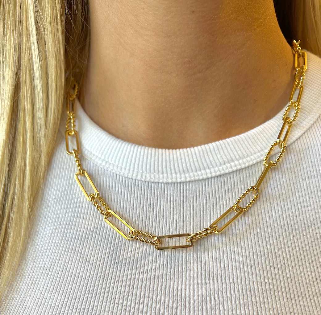 Chunky Paperclip Chain Necklace