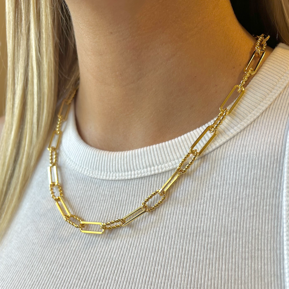 Chunky Paperclip Chain Necklace